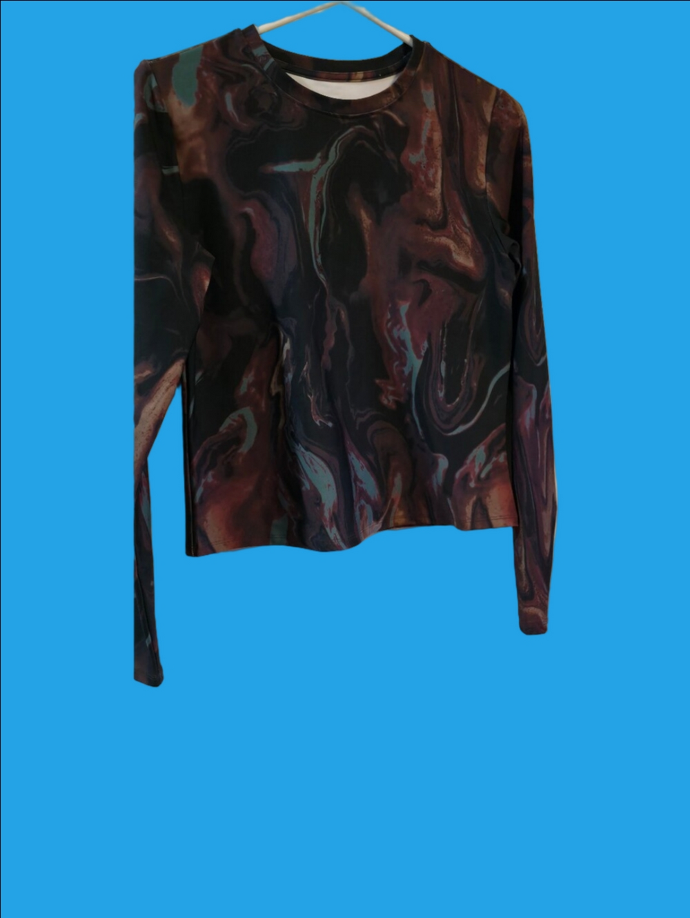 4/$25 Deal! Hyba Swim Long Sleeve Tee in Black & Plum